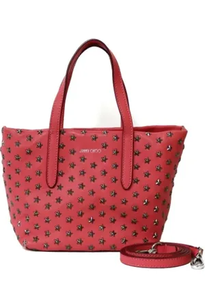 Jimmy Choo Pre-owned, Dame, Rød, ONE SIZE, Uld, Pre-owned Stof skuldertasker