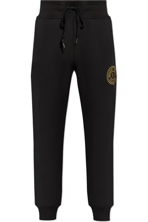 VERSACE Bukser, Herre, Sort, M, Bomuld, Sweatpants med logo