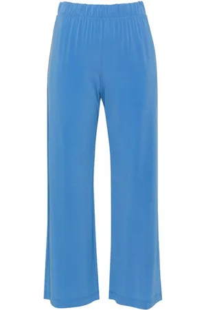 LE TRICOT PERUGIA Bukser, Dame, Blå, 3XL, Blå Jersey Capri Bukser