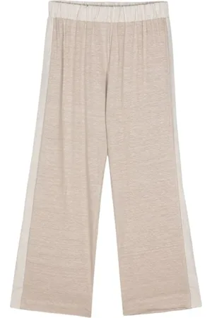 LE TRICOT PERUGIA Bukser, Dame, , M, Uld, Linen Blend Cropped Bukser