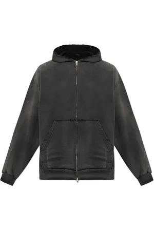 Balenciaga Sweathshirts & Hoodies, Herre, Grå, XL, Bomuld, Hættetrøje