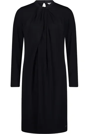 Betty & Co Kjole, Dame, Sort, 2XL, Langærmet Jerseykjole