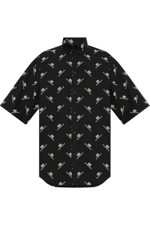 Balenciaga Skjorte, Herre, Sort, S, Bomuld, Skjorte med en lomme
