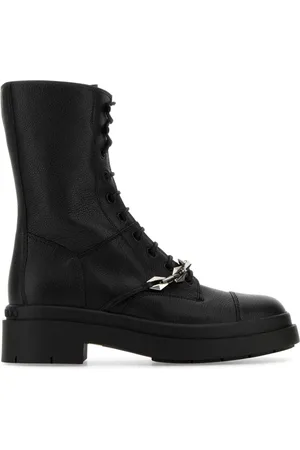Jimmy Choo Sko, Dame, Sort, 36 EU, Uld, Stilfulde sorte læder ankelstøvler