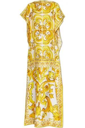 Dolce & Gabbana Kjole, Dame, Gul, S, Uld, Kjole med 