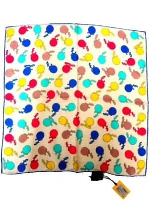 Fendi Pre-owned, Dame, Flerfarvet, ONE SIZE, Bomuld, Pre-owned Silke trklaeder