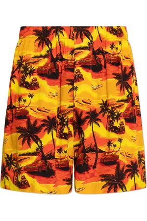 Balenciaga Shorts, Herre, Flerfarvet, S, Uld, Trykte Shorts
