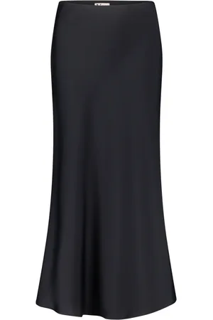 Vera Mont Nederdel, Dame, Sort, M, Satin, Satin Midi Nederdel