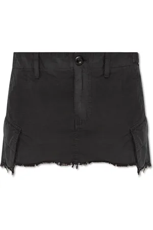 Balenciaga Nederdel, Dame, Sort, M, Bomuld, Kort nederdel med en 
