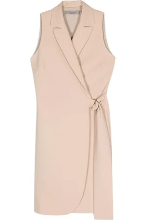 D.EXTERIOR Kjole, Dame, , L, Polyester, Crepe Wrap Midi Kjole
