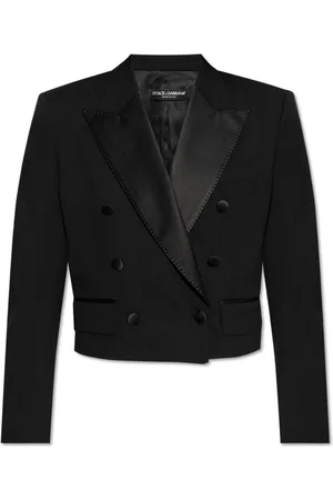 Dolce & Gabbana Jakke, Dame, Sort, S, Uld, Dobbeltbrystet jakke