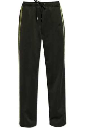 Lanvin Bukser, Herre, Sort, M, Bomuld, Bukser med logo