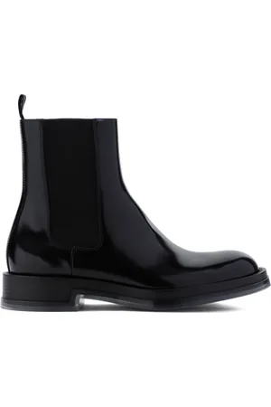Alexander McQueen Sko, Herre, Sort, 44 EU, Læder, Sorte Ankelstøvler til Mænd