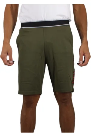 Cerruti 1881 Shorts, Herre, Grøn, M, Bomuld, Grøn Logo Print Side Buffa