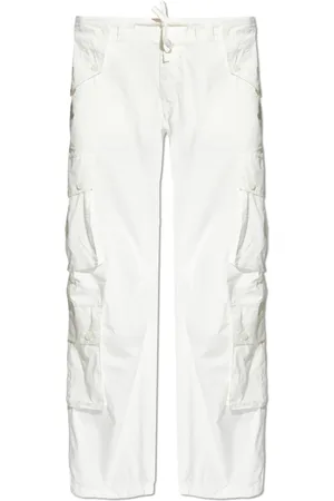 Dolce & Gabbana Bukser, Herre, Hvid, M, Bomuld, Fragtbukser