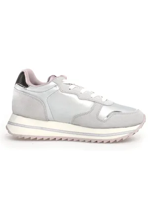 W6YZ Sko, Dame, Grå, 39 EU, Grå Paillet Sneakers