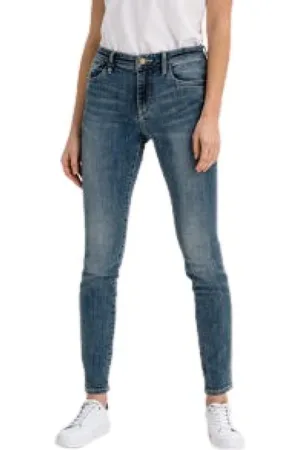 Armani Exchange Jeans, Dame, Blå, W26, Denim, Blå Denim Skinny Fit Bukser
