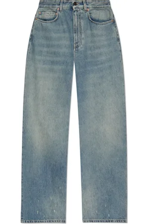 Balenciaga Jeans, Dame, Blå, M, Bomuld, Drop-crotch bukser