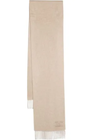 Max Mara Tilbehør, Dame, , ONE SIZE, Cashmere, Cashmere Frynset Tørklæde