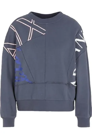 Armani Exchange Sweathshirts & Hoodies, Dame, Grå, M, Bomuld, Unik Grå Sweater til Kvinder