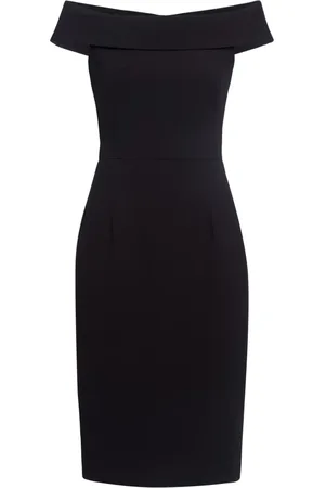 Ivy & Oak Kjole, Dame, Sort, 2XS, Polyester, Elegant Carmen Kjole med Lynlås
