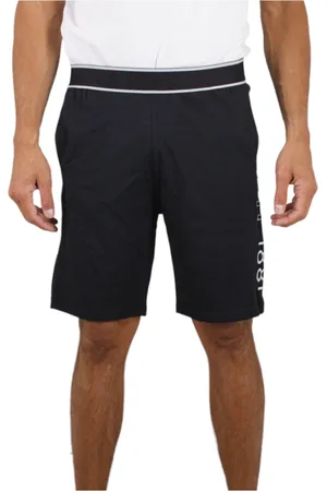 Cerruti 1881 Shorts, Herre, Sort, S, Bomuld, Sort Logo Print Side Buffa