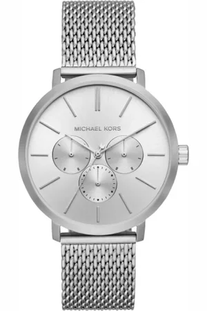 Michael Kors Tilbehør, Herre, Grå, ONE SIZE, Stål Herreur Sølvfarve