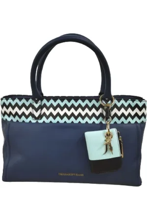 Trussardi Taske, Dame, Blå, ONE SIZE, Læder, Eco Læder Tote Taske til Kvinder