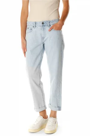 G-Star Jeans, Dame, Blå, W32 L30, Denim, Mid Waist Boyfriend Fit Jeans