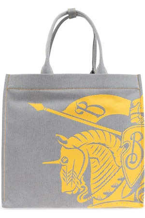 Burberry Taske, Herre, Grå, ONE SIZE, Bomuld, EDK Medium Shopper Taske