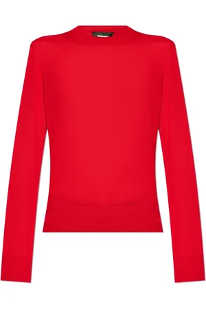 Dsquared2 Strik, Dame, Rød, XS, Uld, Uldtrøje
