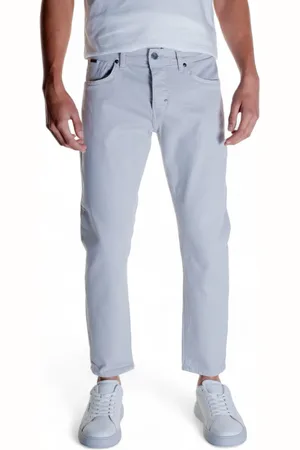 Antony Morato Jeans, Herre, Grå, W29, Bomuld, Grå Herre Jeans med Lynlås og Knaplukning