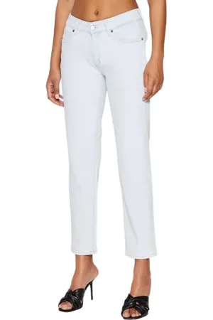 Calvin Klein Jeans, Dame, Blå, W29, Uld, Stilfulde Skinny Jeans