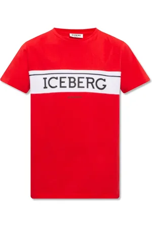 Iceberg Top, Herre, Rød, 2XL, Bomuld, T-shirt med Logo