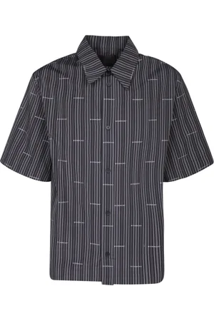Givenchy Skjorte, Herre, Grå, XL, Bomuld, Stribet Grå T-shirt Polo
