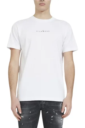 John Richmond Top, Herre, Hvid, L, Bomuld, Herre Casual T-shirt