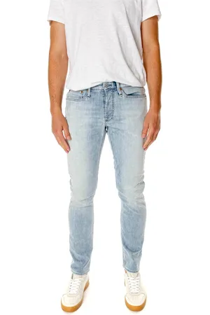 Denham Jeans, Herre, Blå, W33 L34, Denim, Slim Fit Mid Waist Jeans