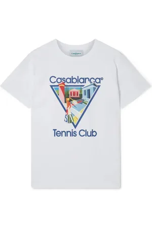 Casablanca Top, Herre, Hvid, XL, Bomuld, La Joueuse T-shirt