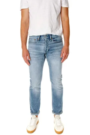 Denham Jeans, Herre, Blå, W34 L30, Denim, Lavtaljet Straight Fit Jeans