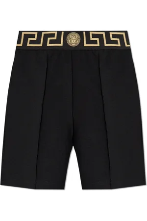 VERSACE Shorts, Dame, Sort, S, Uld, Shorts med logo