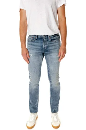 Denham Jeans, Herre, Blå, W33 L30, Denim, Slim Fit Mid Waist Jeans