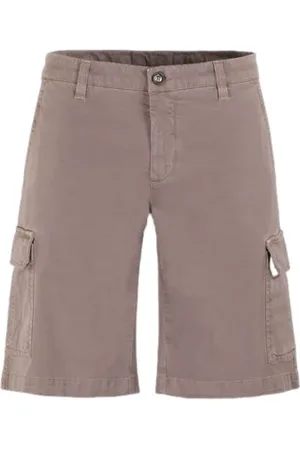 MOORER Shorts, Herre, , M, Bomuld, Silke Cargo Bermuda Shorts