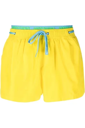 Moschino Badetøj, Herre, Gul, XL, Polyester, Herre Badetøj Logato Groffato