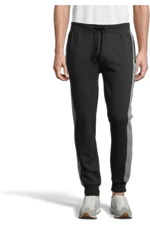 Cerruti 1881 Bukser, Herre, Sort, 2XL, Bomuld, Joggingbukser med logo bånd