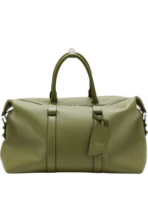 Silvano Biagini Taske, Herre, Grøn, ONE SIZE, Læder, Blød Weekender Wasabi Læder Rejsetaske