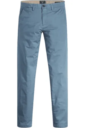 Dockers Bukser, Herre, Blå, W32, Bomuld, Slim Tapered Flex Alpha Bukser