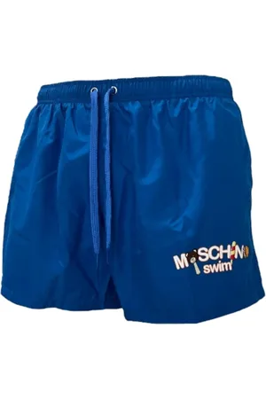 Moschino Badetøj, Herre, Blå, S, Polyester, Hav Logo Badeshorts