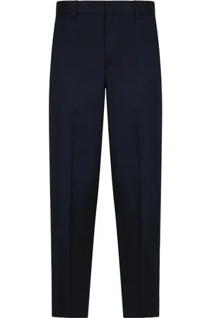 Emporio Armani Bukser, Herre, Blå, 2XL, Bomuld, Blå Chino Bukser Slim Fit