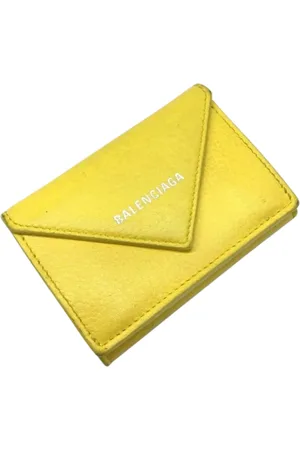 Balenciaga Pre-owned, unisex, Gul, ONE SIZE, Tyl, Pre-owned Laeder punge