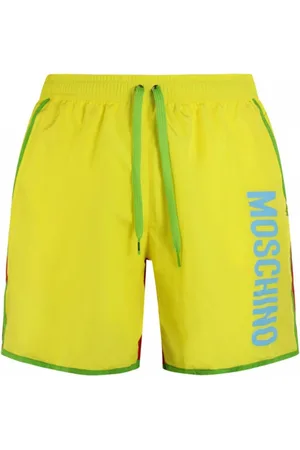 Moschino Badetøj, Herre, Gul, XS, Polyester, Herre Badeshorts Multicolor Strandtøj